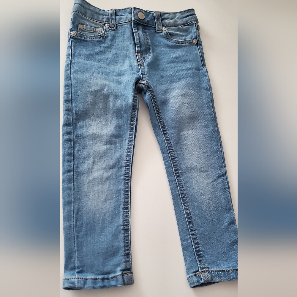 Kids 7 For All Mankind Denim Jeans with Adjustable Waist - Size 3T